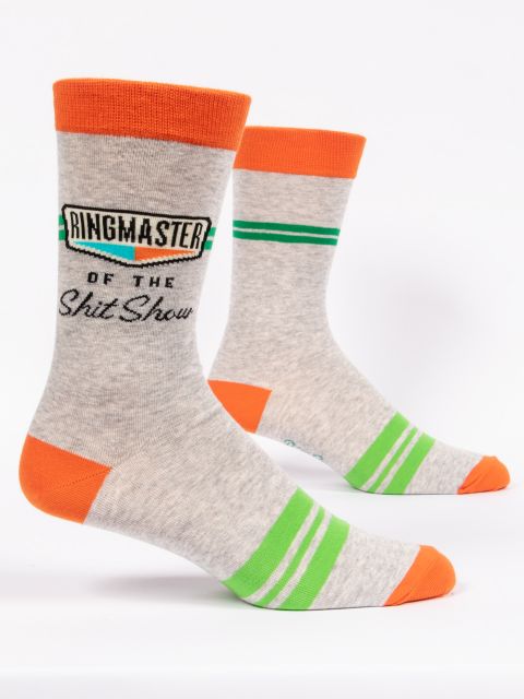 Image of Ringmaster Of The Shit show Men's-Crew Socks